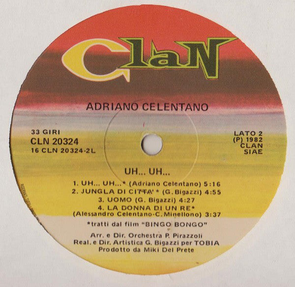 Adriano Celentano : Uh…Uh… (LP, Album)