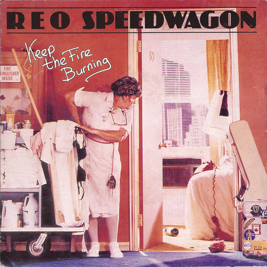 REO Speedwagon : Keep The Fire Burning (7", Single)