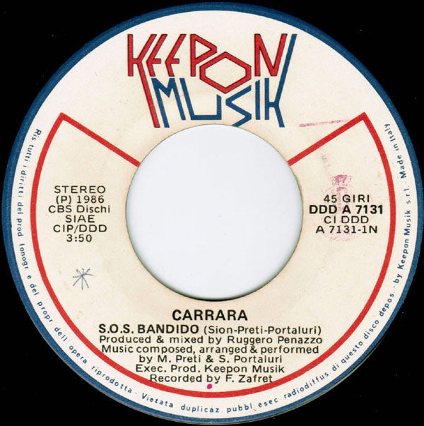 Carrara : S.O.S. Bandido (7")
