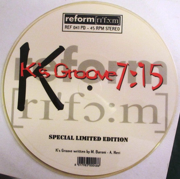 K (65) : K's Groove (10", S/Sided, Ltd, Pic)