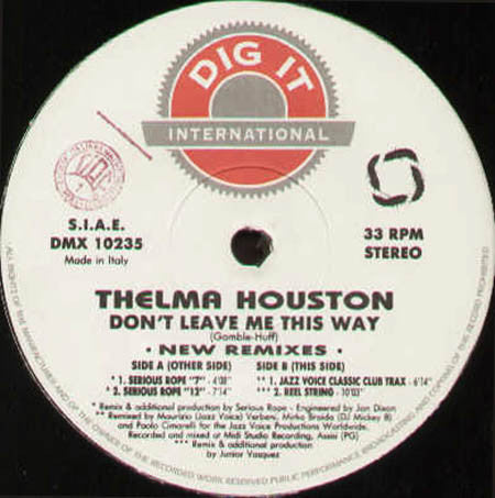 Thelma Houston : Don't Leave Me This Way (New Remixes) (12")