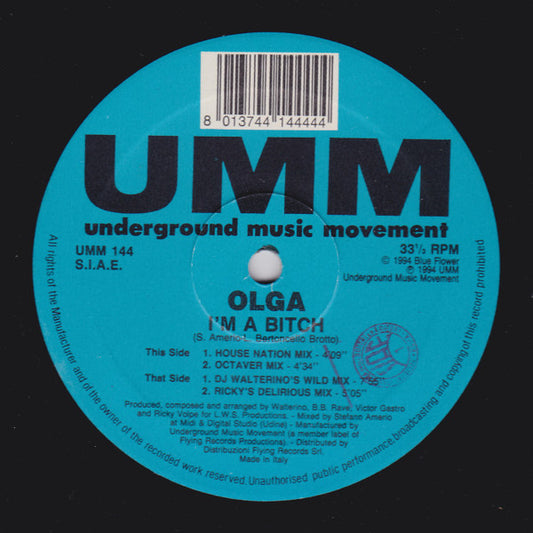 Olga : I'm A Bitch (12")