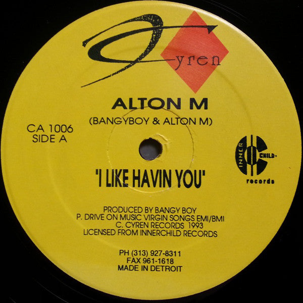 Alton Miller : I Like Havin' You (12")