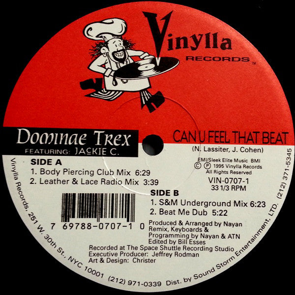 Dominae Trex Featuring: Jackie Cohen : Can U Feel That Beat (12")