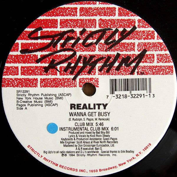 Reality : Wanna Get Busy (12")