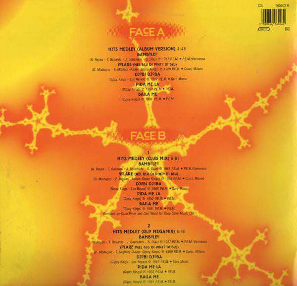 Gipsy Kings : Summer Mixes - Hits Medley (12")