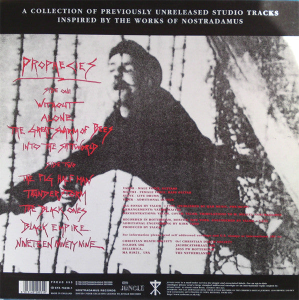 Christian Death : Prophecies (LP, Album)