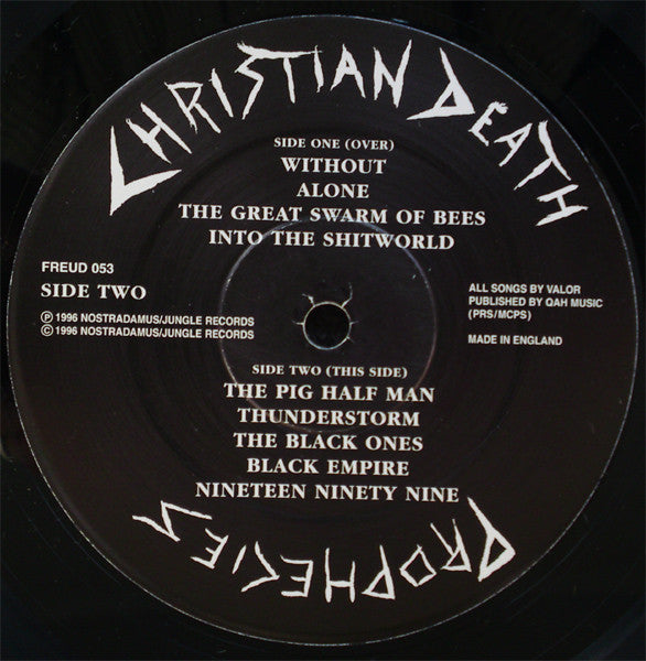 Christian Death : Prophecies (LP, Album)