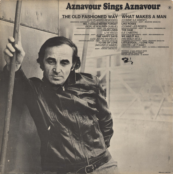 Charles Aznavour : Aznavour Sings Aznavour Vol 3 (LP, Album)