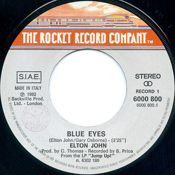 Elton John : Blue Eyes (7")