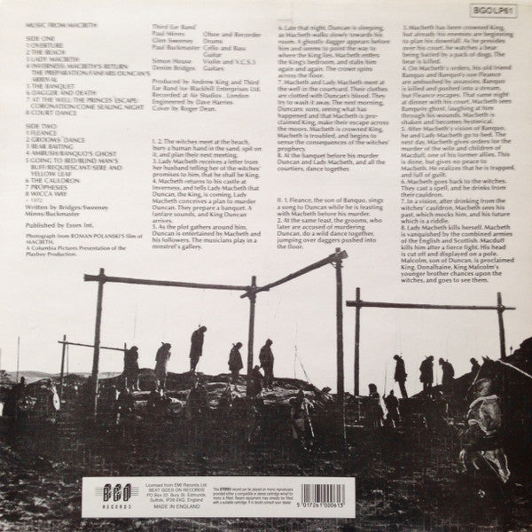 Third Ear Band : Music From Macbeth (LP, Album, RE)