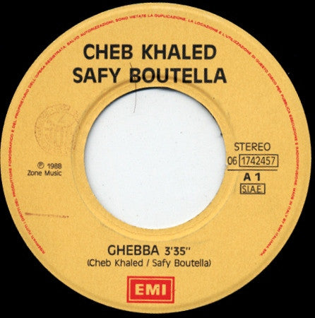 Khaled & Safy Boutella : Chebba / La Camel (7")