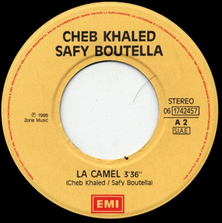 Khaled & Safy Boutella : Chebba / La Camel (7")