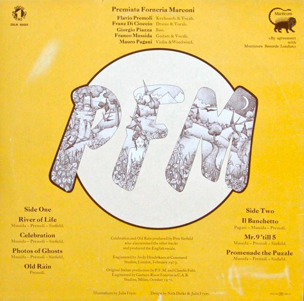 Premiata Forneria Marconi : Photos Of Ghosts (LP, Album)