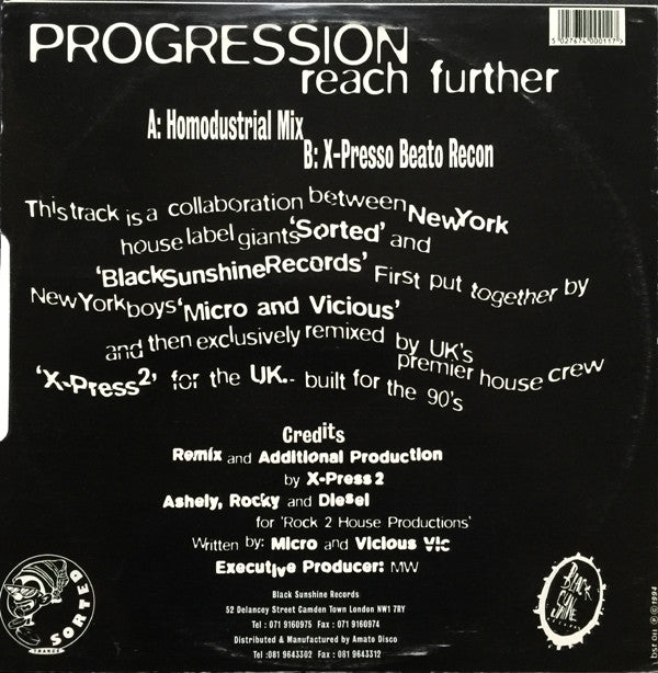 Progression : Reach Further (The X-Press 2 Reconstruction) (12")