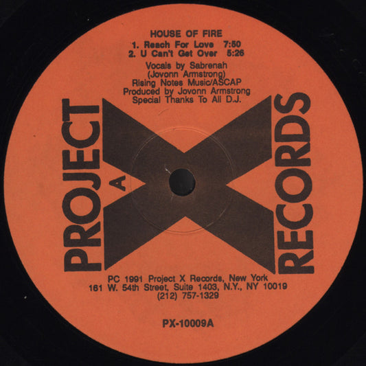 Various : House Of Fire  (12")