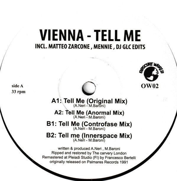 Vienna : Tell Me (2x12", Maxi, RE)