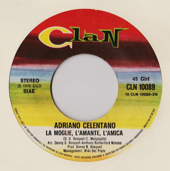 Adriano Celentano : Ti Avrò (7", Single)