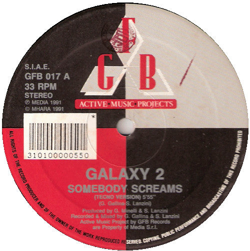 Galaxy 2 : Somebody Screams (12")