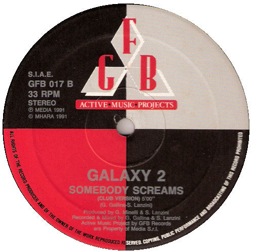Galaxy 2 : Somebody Screams (12")