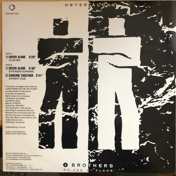 2 Brothers On The 4th Floor : Never Alone (12")