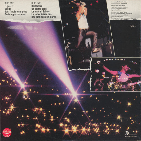 Edoardo Bennato : Edoardo Bennato Live ! - È Goal ! (LP, Album, Gat)