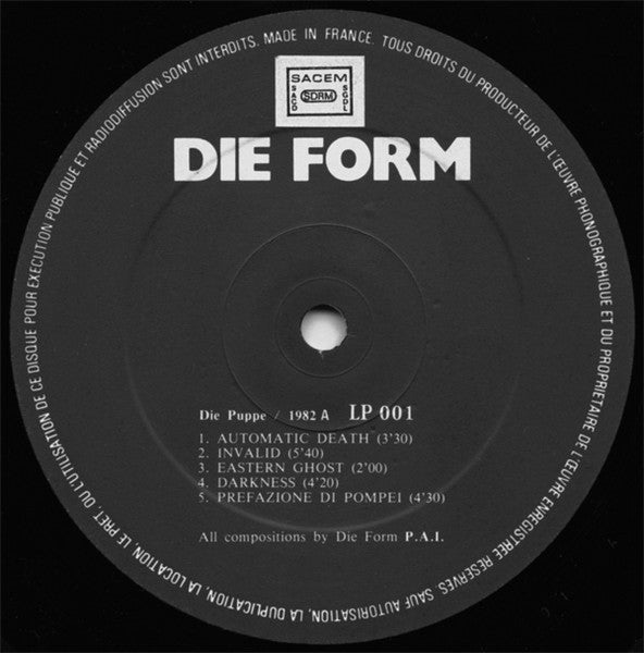 Die Form : Die Puppe (LP, Album)