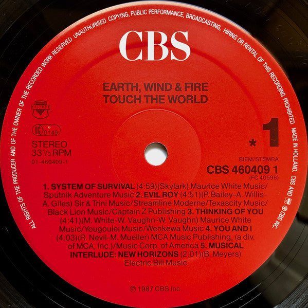 Earth, Wind & Fire : Touch The World (LP, Album)