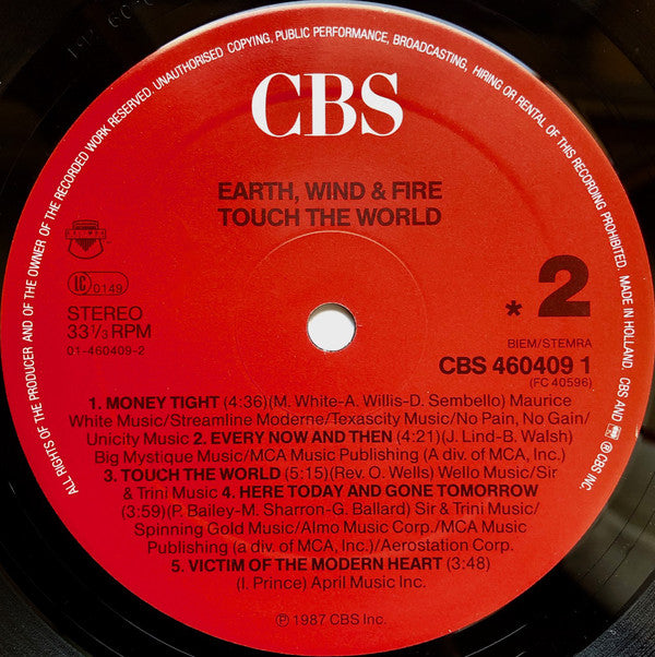 Earth, Wind & Fire : Touch The World (LP, Album)