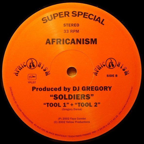 Africanism Produced By DJ Gregory : Soldiers (12")