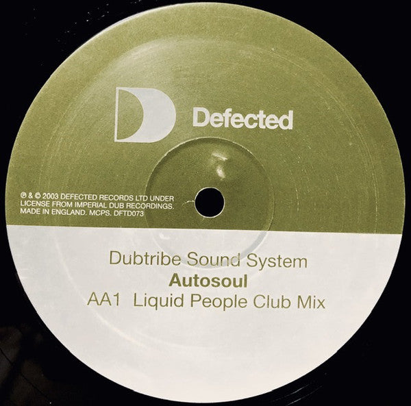 Dubtribe Sound System : Autosoul (12")