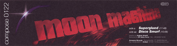 Moon Machine : Superglued / Disco Smurf (12", W/Lbl)