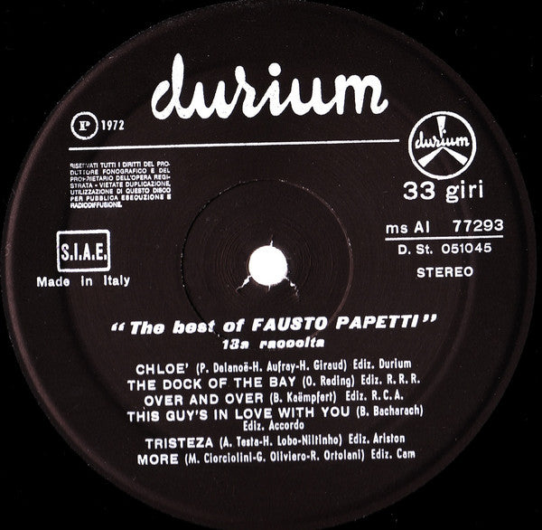 Fausto Papetti Sax* : 13a Raccolta - The Best Of Fausto Papetti (LP, Comp)