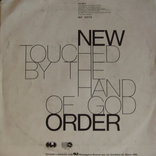 New Order : Touched By The Hand Of God (7", Single)