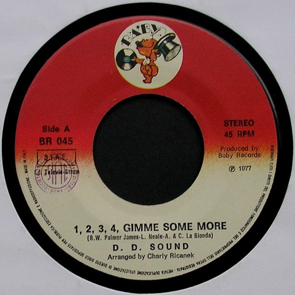 D.D. Sound : 1, 2, 3, 4... Gimme Some More! (7", Single)