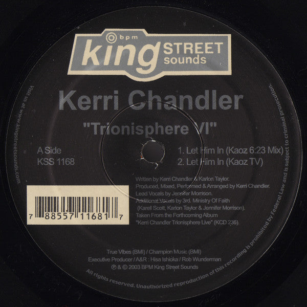 Kerri Chandler : Trionisphere VI (12")