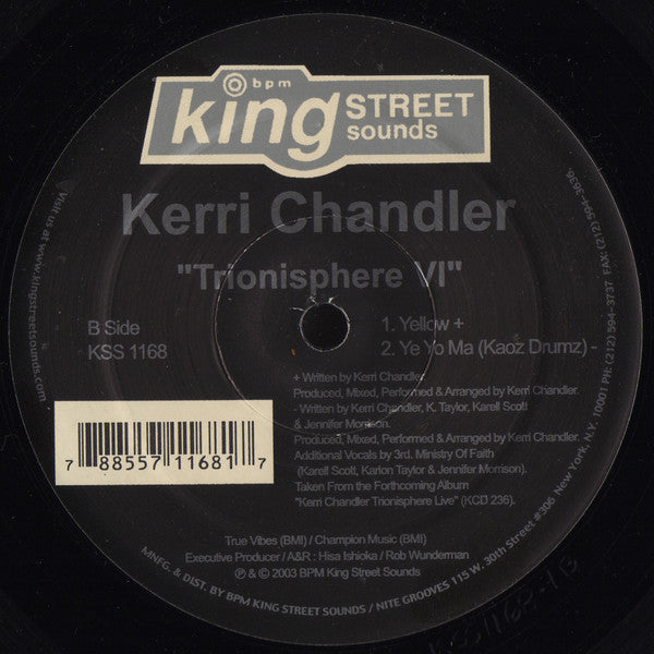 Kerri Chandler : Trionisphere VI (12")