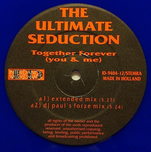 The Ultimate Seduction : Together Forever (You & Me) (12", Blu)