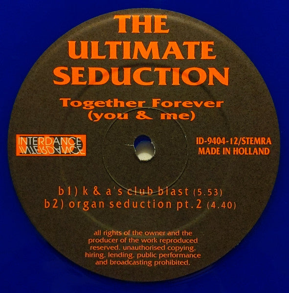 The Ultimate Seduction : Together Forever (You & Me) (12", Blu)