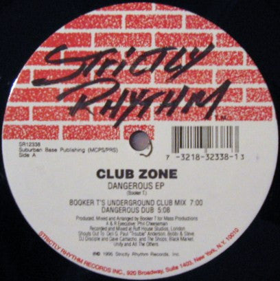 Club Zone : Dangerous EP (12")