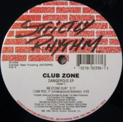 Club Zone : Dangerous EP (12")