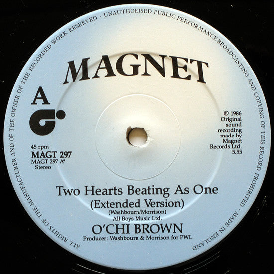 O'Chi Brown : Two Hearts Beating As One (Extended Version) (12", Single)