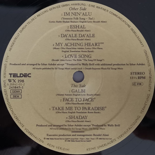 Ofra Haza : Shaday (LP, Album)