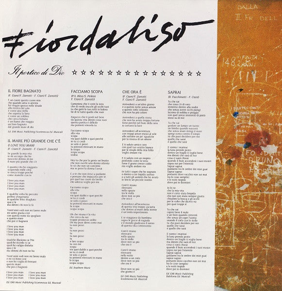 Fiordaliso : Il Portico Di Dio (LP, Album)