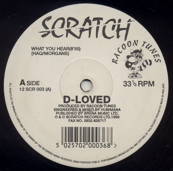 D-loved : What You Hear / When I Saw Her / When & What (Dub) (12", Single)