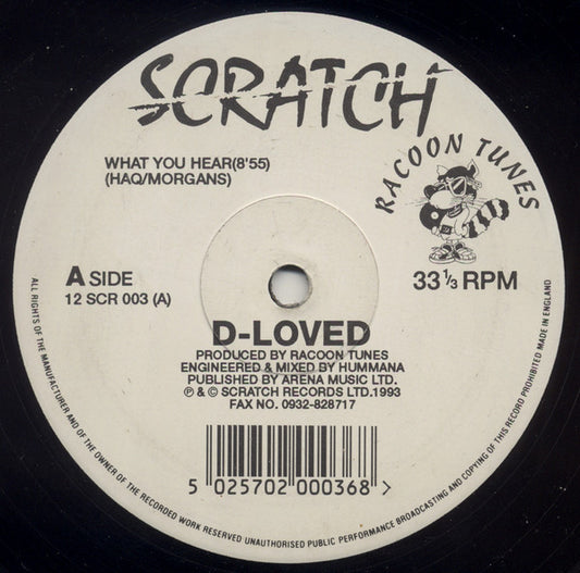 D-loved : What You Hear / When I Saw Her / When & What (Dub) (12", Single)