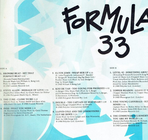 Various : Formula 33 (LP, Comp, Mixed)