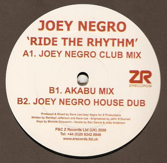 Joey Negro : Ride The Rhythm (12")