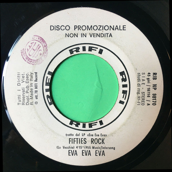 Eva Eva Eva / Billy Workman : Fifties Rock / Boogie Home (7", Promo)