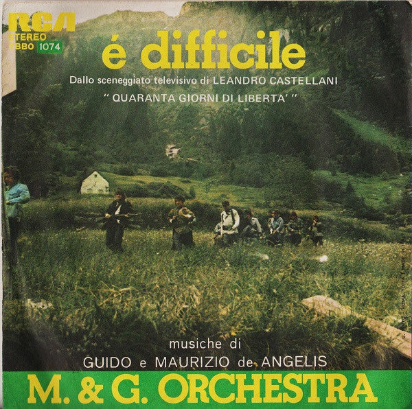 Guido & Maurizio De Angelis Orchestra : Verde / È Difficile   (7")